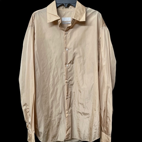 Prada women beige shirt size 40 (4)USA - Picture 9 of 14